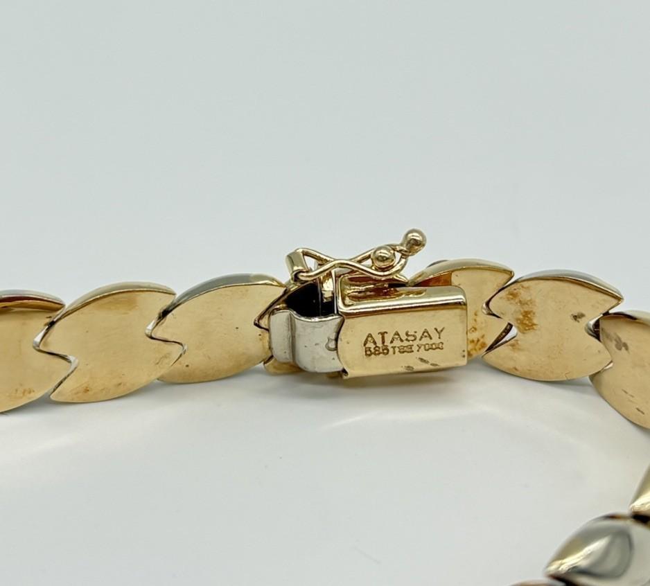 Armband Atasay aus 585/000 14k Bicolor Gold - Ludowinger