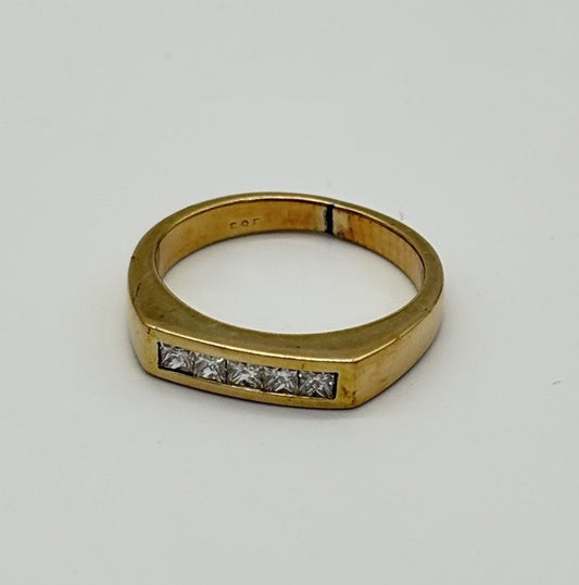 Bandring aus 585er Gold mit Diamanten - Ludowinger