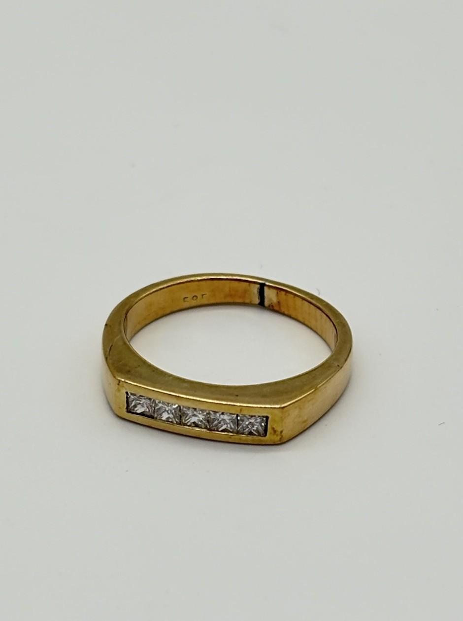 Bandring aus 585er Gold mit Diamanten - Ludowinger