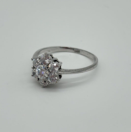 Blumenring aus 333er Weißgold - Ludowinger