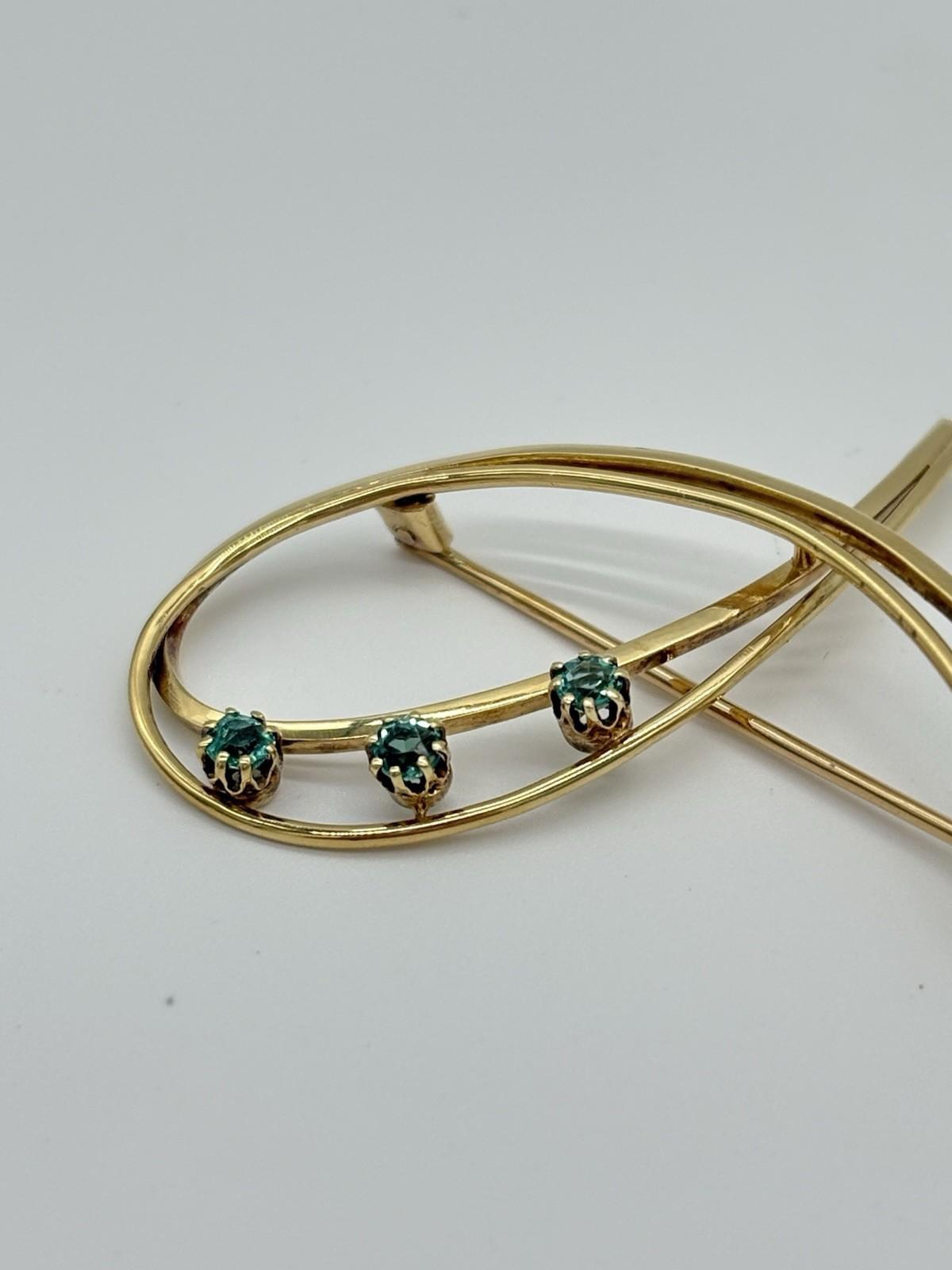 Brosche aus 750er Gold / 18K ca 4,1g - Ludowinger