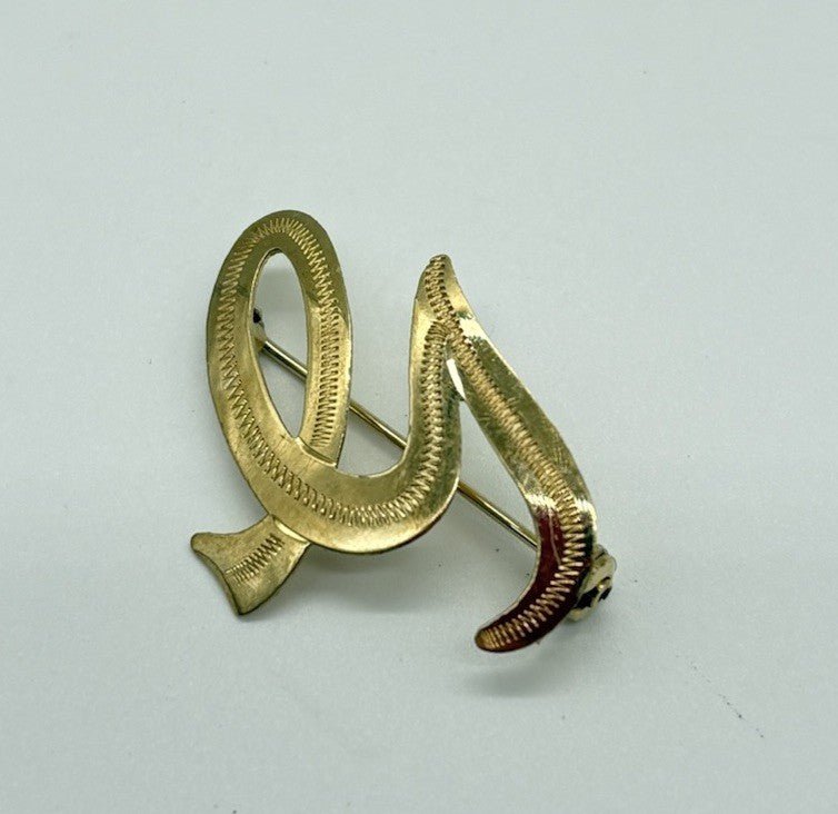 Brosche „G“ aus 333er 8k Gelbgold - Ludowinger