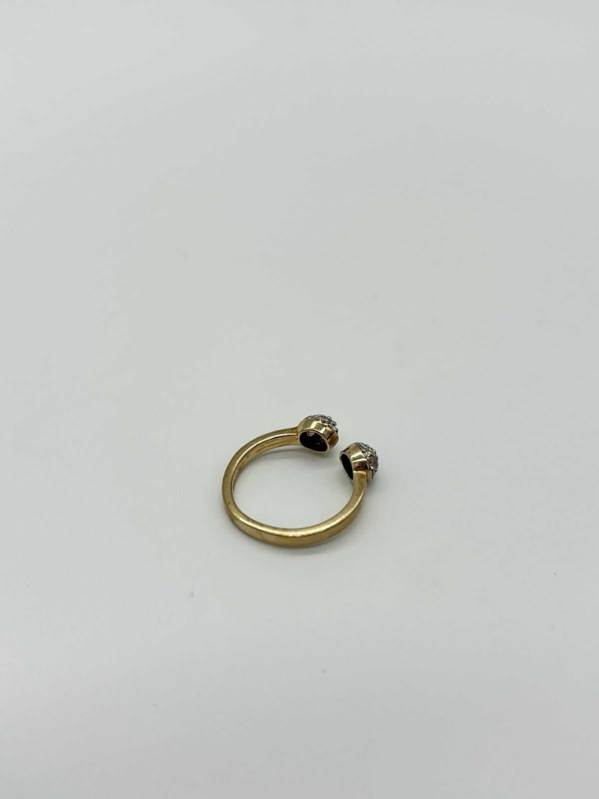 Daisy Cluster Torque Ring aus 375/000 9k Gold - Ludowinger