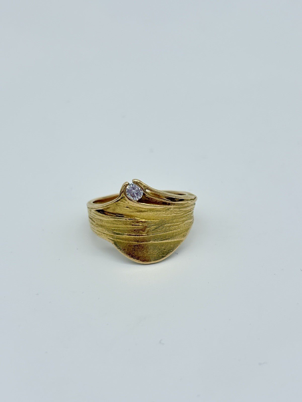 Designer - Ring von Becker & Reister aus 750er 18k Gold mit einem Diamanten, RG 56 - Ludowinger