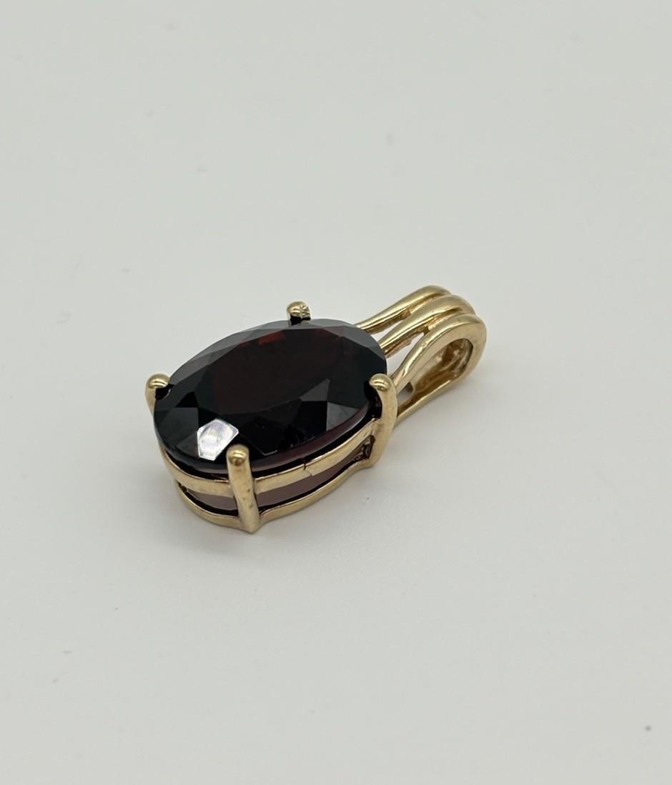 Kettenanhänger aus 333er Gold mit Garant - Edelstein - Ludowinger