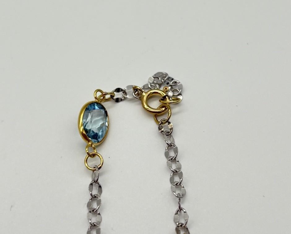 Luxuriöses Armband aus 750er 18k Gold mit Aquamarinen - Ludowinger