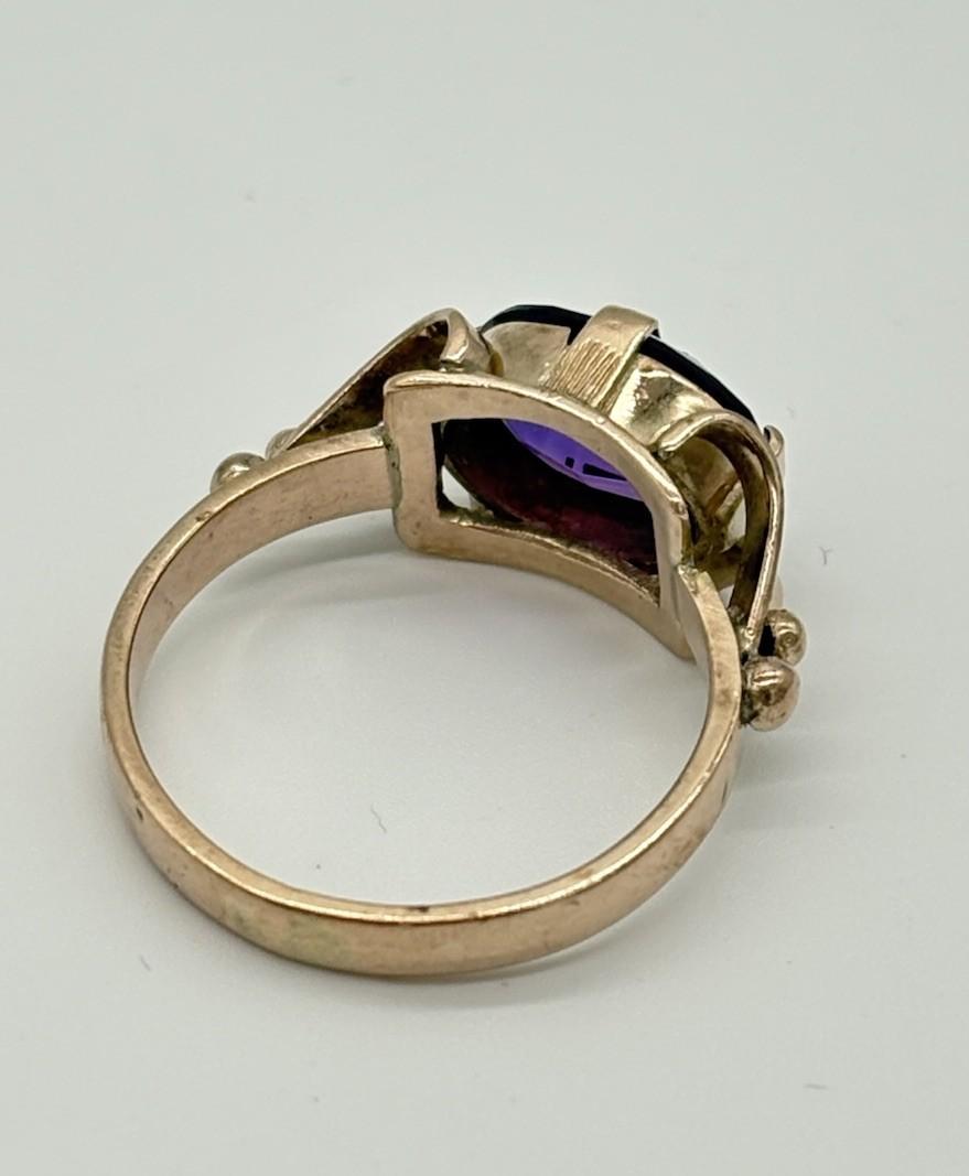 Ring aus 333er Gold / 8K mit Amethyst ca 4,3g - Ludowinger