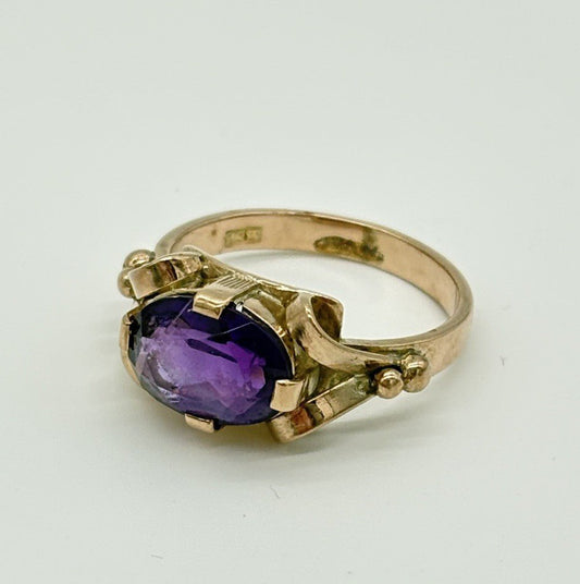Ring aus 333er Gold / 8K mit Amethyst ca 4,3g - Ludowinger