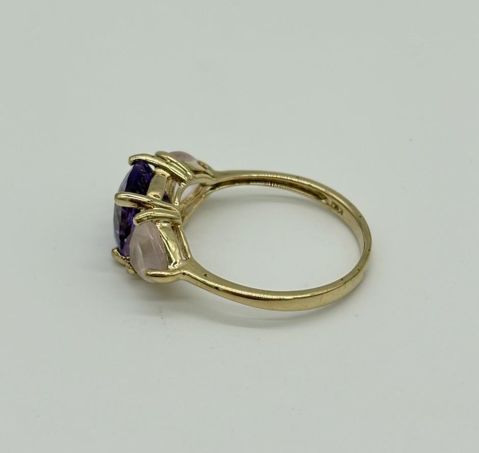 Ring aus 375er Gold / 9K mit Amethyst - Ludowinger