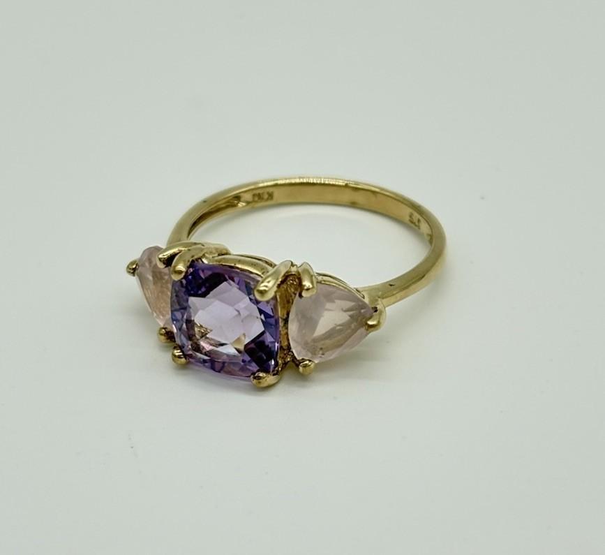 Ring aus 375er Gold / 9K mit Amethyst - Ludowinger