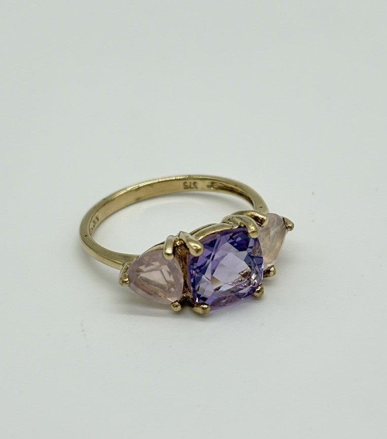 Ring aus 375er Gold / 9K mit Amethyst - Ludowinger