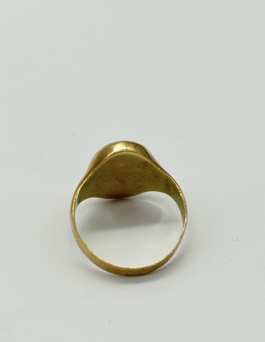 Ring aus 585 14K mit ovalen Blutstein - Ludowinger