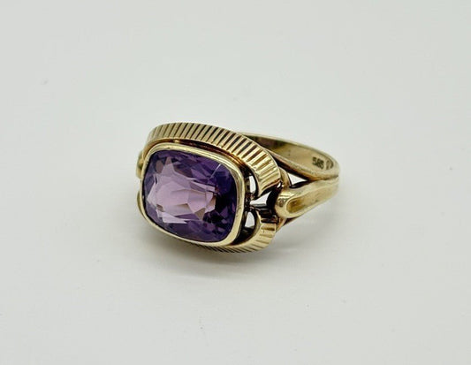 Ring aus 585er Gold / 14K mit Amethyst ca 4,8g - Ludowinger
