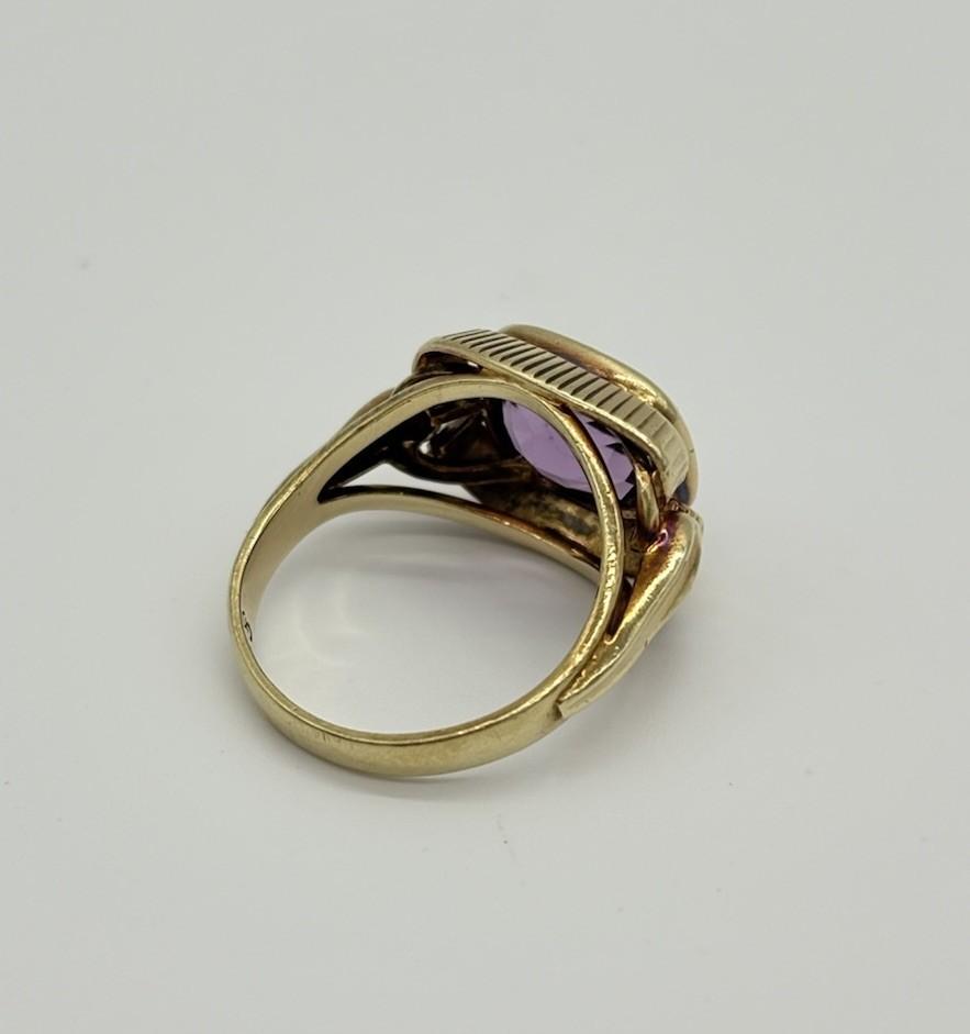 Ring aus 585er Gold / 14K mit Amethyst ca 4,8g - Ludowinger